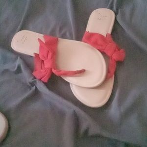 A New Day Shoes Women's Hannah Knotted Bow Flip Flop Sandals A New Day